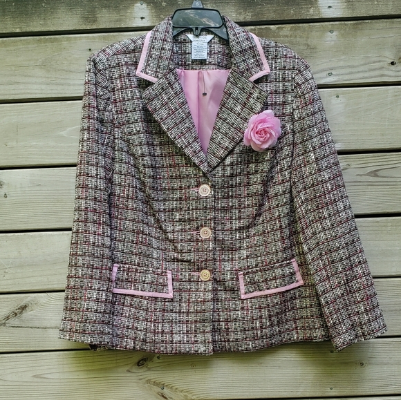 George Jackets & Blazers - Gorgeous Pretty N Pink Plus Size Jacket